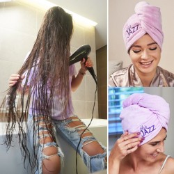 HAIR JAZZ Szampon Na Porost Włosów, Odżywka ​​+ PREZENT (Ręcznik-Turban)